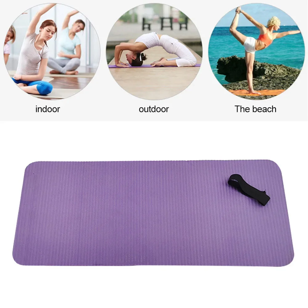 Yoga Mat 15MM NBR yoga mat Yoga Mats Fitness Pilates Abdominal Roller Pad Plank Antislip Mats Elbow Guard Knee Protection Exercise Yoga Equipment