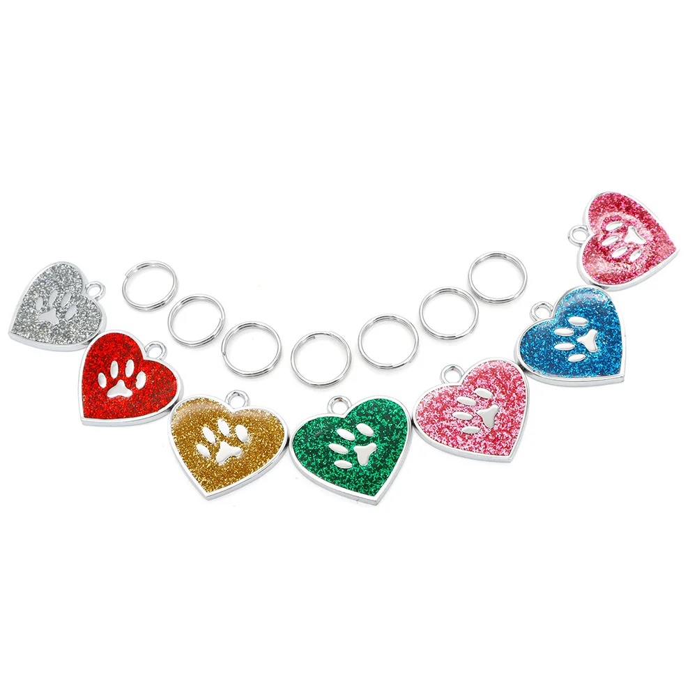 

Яркая идентификационная бирка для домашних животных, кольцо для ключей, аксессуары для защиты от потери одежды животных, 20 шт.