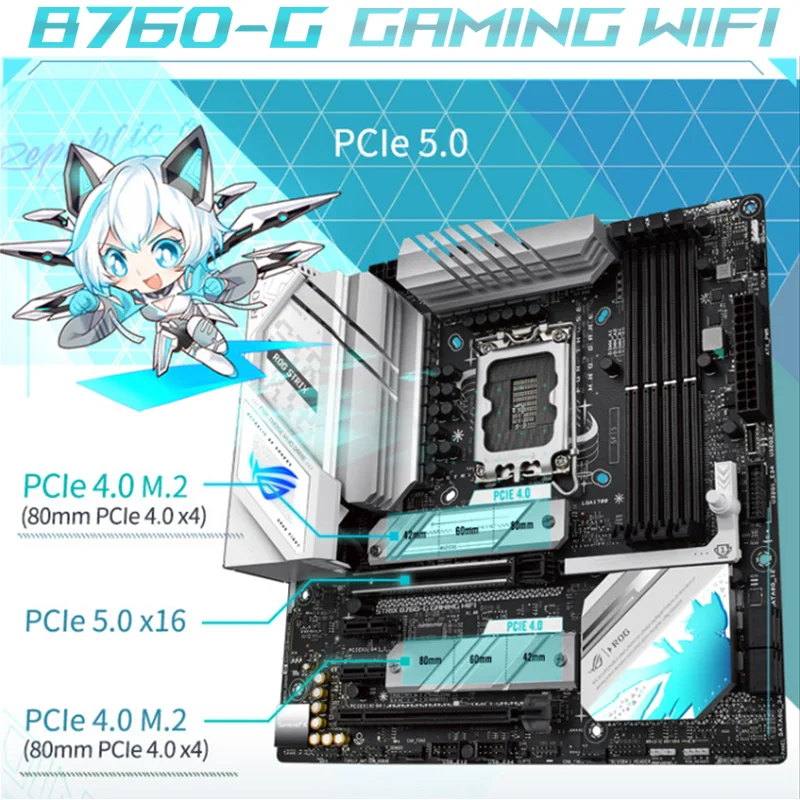 ジャンク】ROG STRIX B760-G GAMING WIFI D4 Intel B760 ASUS ROG