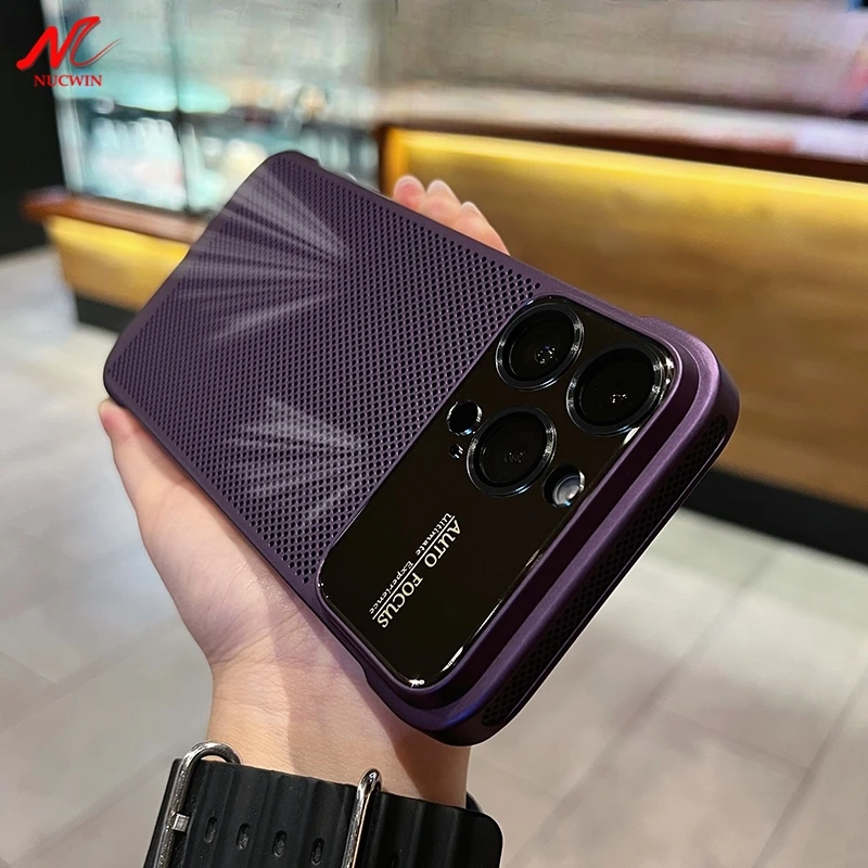 Frameless Heat Radiation Case for iPhone 12 13 14 15 Pro Max Plus ...