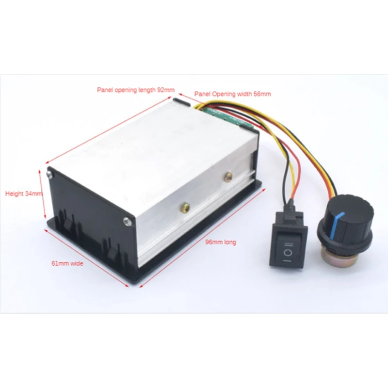 DC 6-60V 12V 24V 36V 48V 20A DC Motor Speed Controller Digital Display Motor Speed Controller