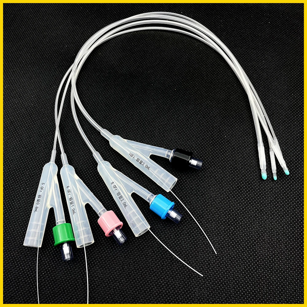 New Professional Pet Dog Double Lumen Urinary Catheter Silicone With