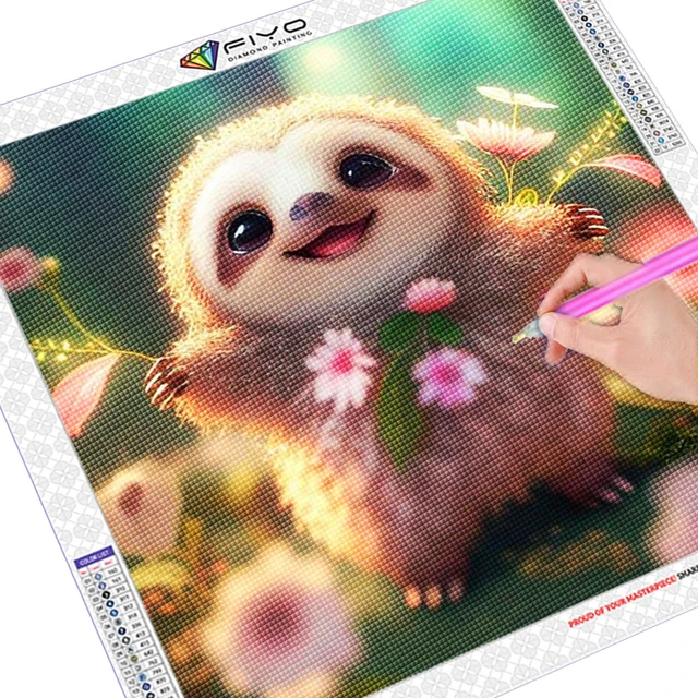 Home Decor 4pcs/set Animal Turtle Unicorn Sloth Stitch Diy Diamond