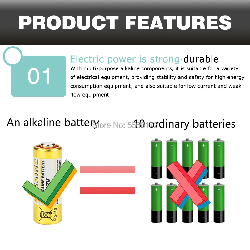 Alkaline Battery Disposable Battery Watch Battery 20pcs/pack alkaline dry battery 23a 12v electronic toy disposable bateria 8F10R 8LR23 CA20 A23 L1028 23AE