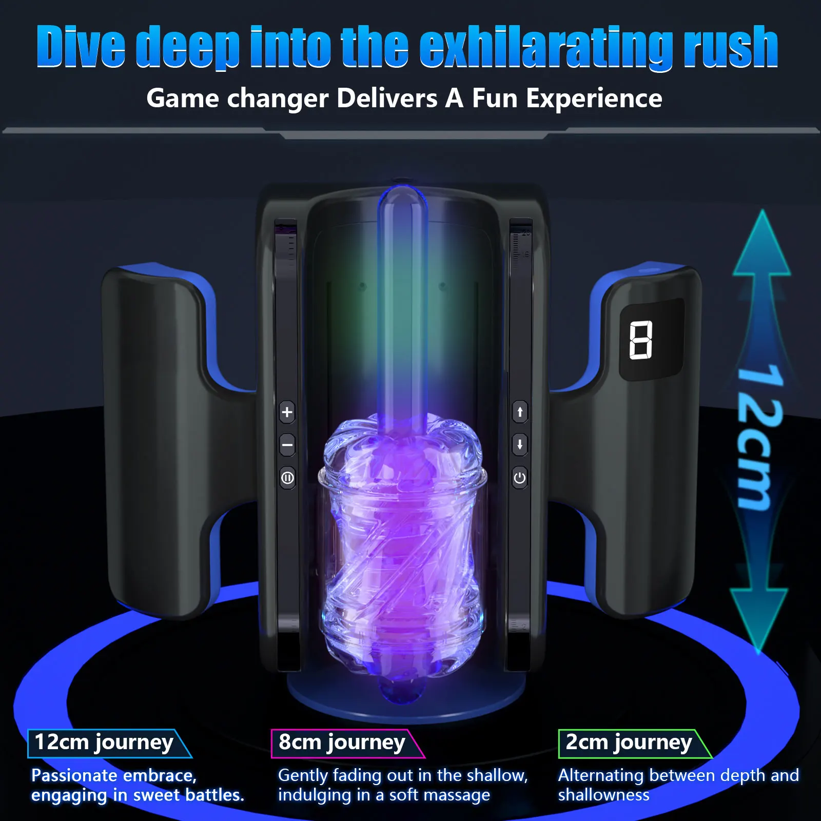 Automatic Male Masturbator Cup 10 Thrusting&Vibration Modes Heating Function Phone Holder Stroker Adult Sex Toys For Men