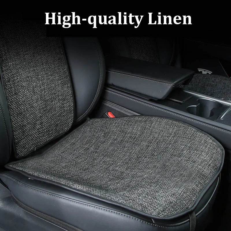 for Tesla Model 3 Y 2023 Breathable Linen Seat Cushion Backrest Protector Cover Model Y 2024 Summer Winter Interior Accessories 4 for Tesla Model 3 Y 2023 Breathable Linen Seat Cushion Backrest Protector Cover Model Y 2024 Summer Winter Interior Accessories - Billede 4