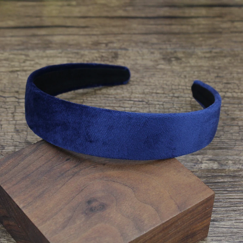30mm Width Solid Color Hairbands Plain Velvet for Women Girls DIY Hair Accessories hair accessory