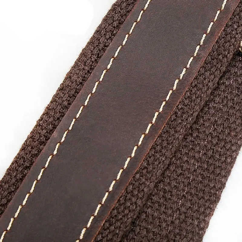 Vintage Leather Replacement Shoulder Strap For Briefcase Luggage Bag
