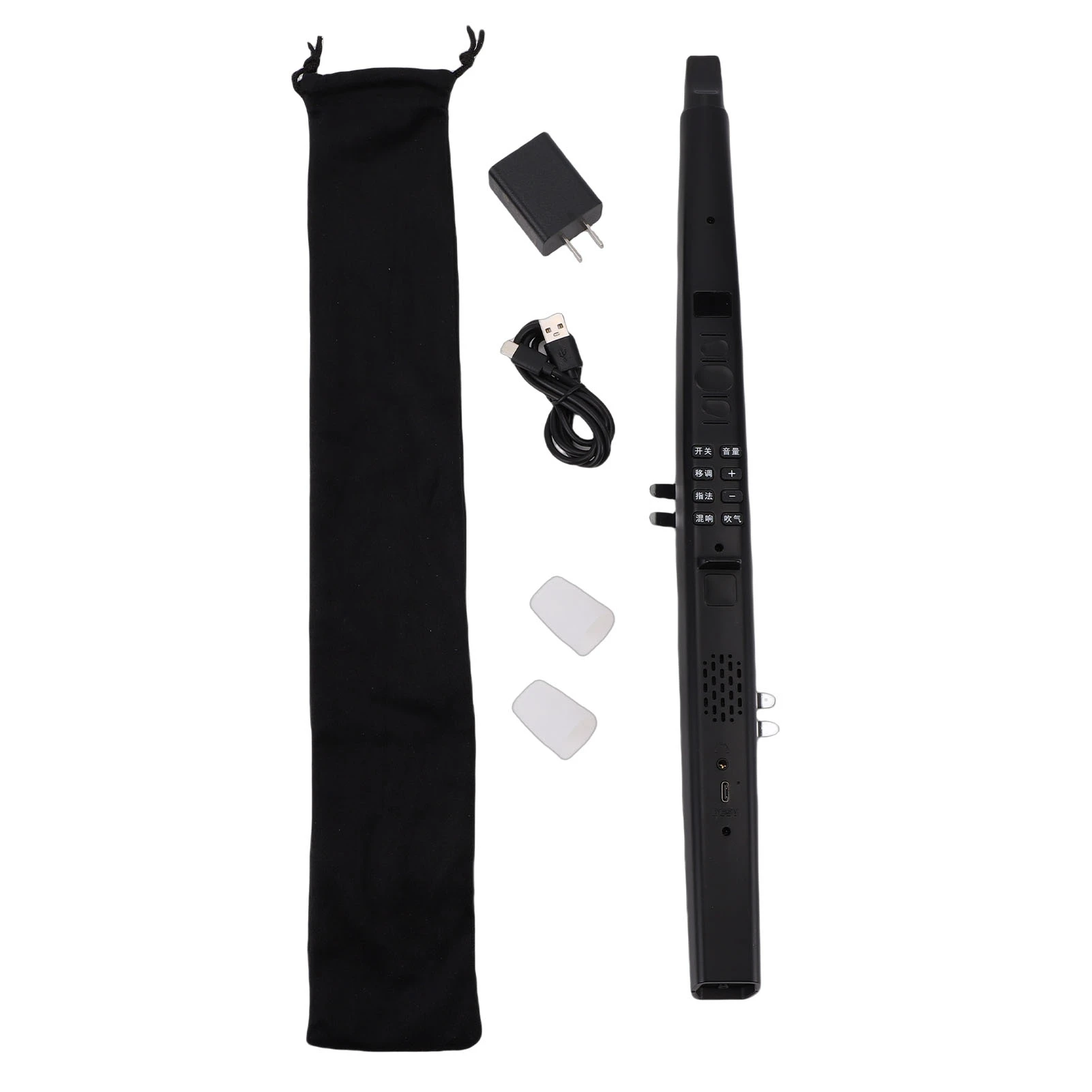 MIDI Electronic Saxophone Compact 13 Adjustable Volume Mini Electronic Wind Instrument Rechargeable Battery for Practice