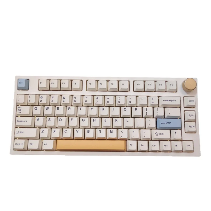 Клавиатура Bluetooth Keydous NJ80 AP RGB Hotswap, беспроводная механическая клавиатура 2,4G, клавиатура TTC ACE Gateron Yellow Pro