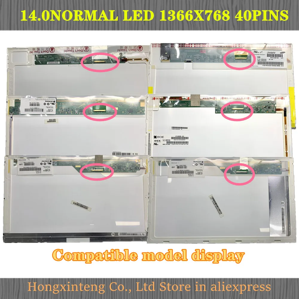 Fit B140xw01 V.0 V.1 V.2 V.3 v6 v7 v8 v9 vb Bt140gw01 V.4 Lp140wh4 tl c1 Ltn140at22 Ltn140at07 Ltn140at02 Lp140wh1 tl a1 - Imagem 4