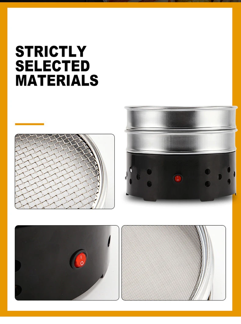 600G Coffee Roasting Radiator Cooling Plate 110V/220V Household Small Coffee Bean Roaster Double Layer Rapid Cooling Cooler Mach