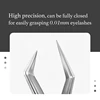 DIYDAY Eyelash Extension Tweezers Stainless Steel Eyebrow Precision Tweezers Fiber Tip Volume Isolation Lashes Extension Tweezer 5
