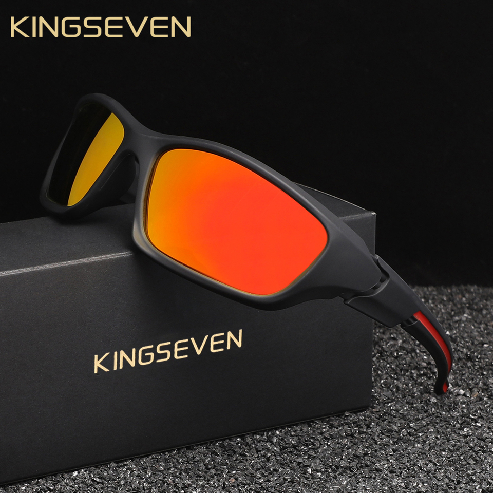 KINGSEVEN Brand Classic Cycling Sunglasses UV400 Polarized Men Women Outdoor Sports High Quality Male Anti-glare Goggle Eyewear