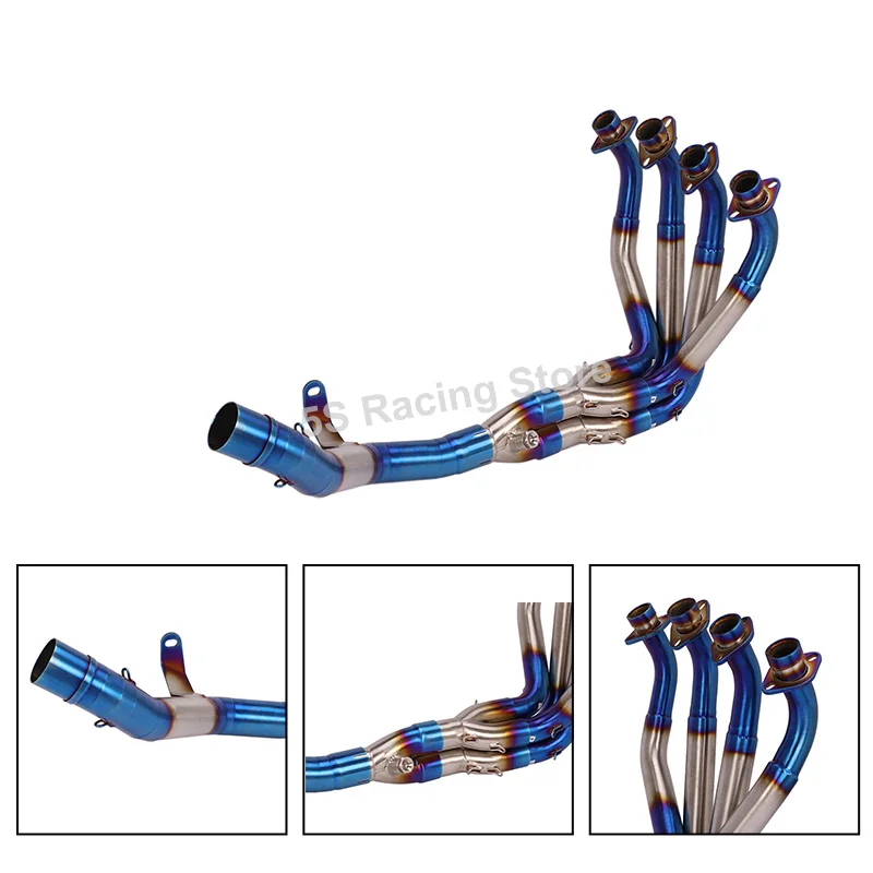 Slip For Kawasaki Ninja 900 Z900 2017- 2022 Full System 51mm Motorcycle Exhaust Escape Modifed Front Link Pipe Stainless steel - Image 2