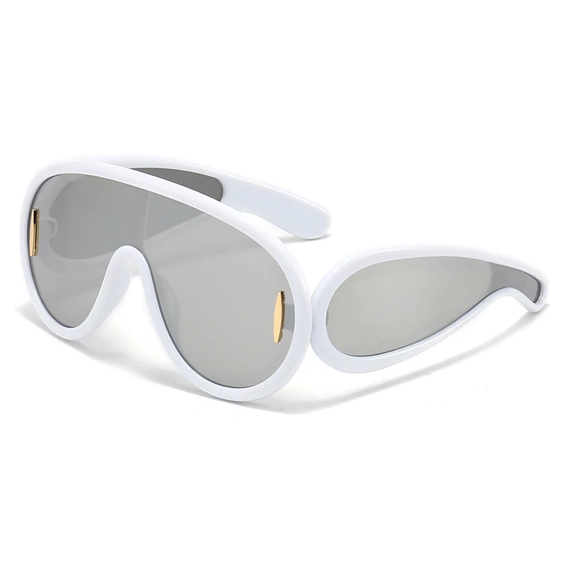 Luxury One Piece Punk Y2K Sunglasses New Women Men Brand Designer Sport  Sunglasses Goggle Oversized Hip Hop Shades Eyewear UV400 - AliExpress