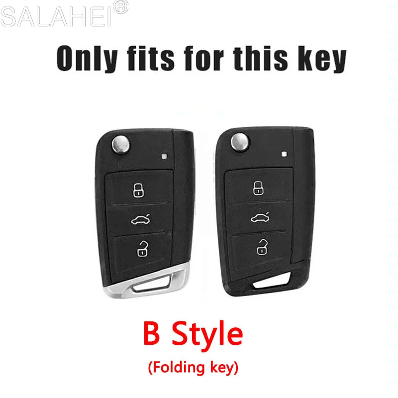 TPU Car Key Case Full Cover For VW Volkswagen Golf 7 MK7 Tiguan MK2 For SEAT Ateca Leon FR 2 Ibiza Skoda Octavia Accessories key case cover key case