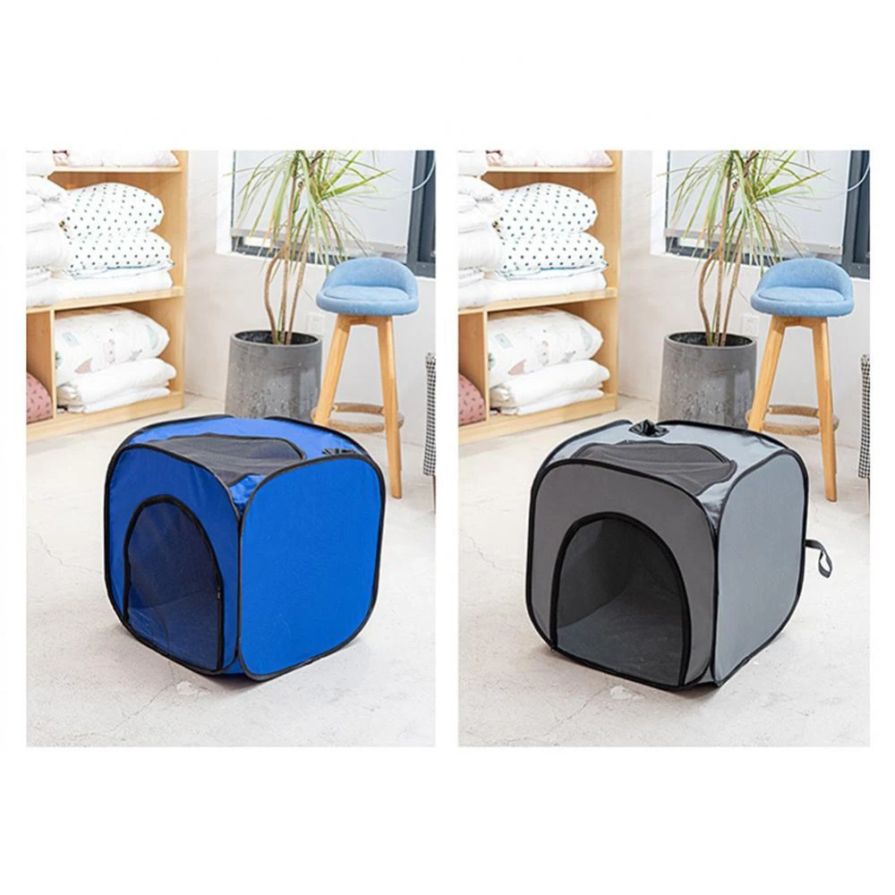 Cats Portable Dogs Pet Drying Box Hair Dryer Cage Tent Bath Grooming