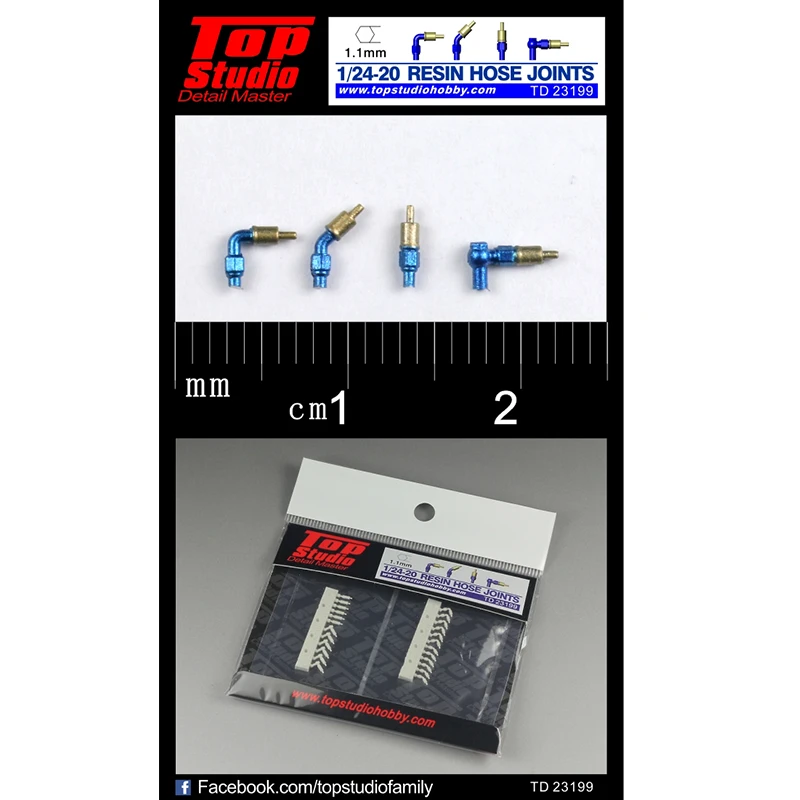 

Топовый студийный соединитель трубопровода из смолы 1:24-1:20 1,1 мм TD23199, модификация и сборка модельных аксессуаров