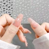 Kawaii 5D Sweet Bow Nail Stickers Pink Black White Long Ribbon Bowknot Self Adhesive Nail Art Stickers DIY Manicure Decor Decals 2