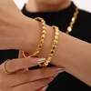 Women's Heart Cuff Bracelet Bangles In Stainless Steel 18k Gold Plated Waterproof No Tarnish Openable Bracelets Bangle For Women 2