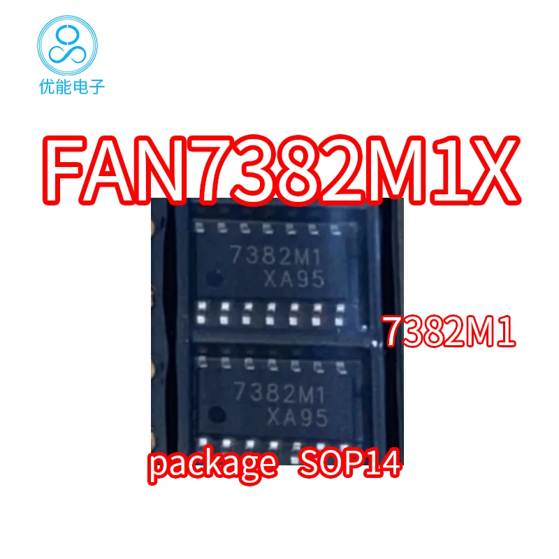 

FAN7382M1X SMD SOP14 Шелковый экран 7382M1 низковольтный боковой шлюз FAN7382M1