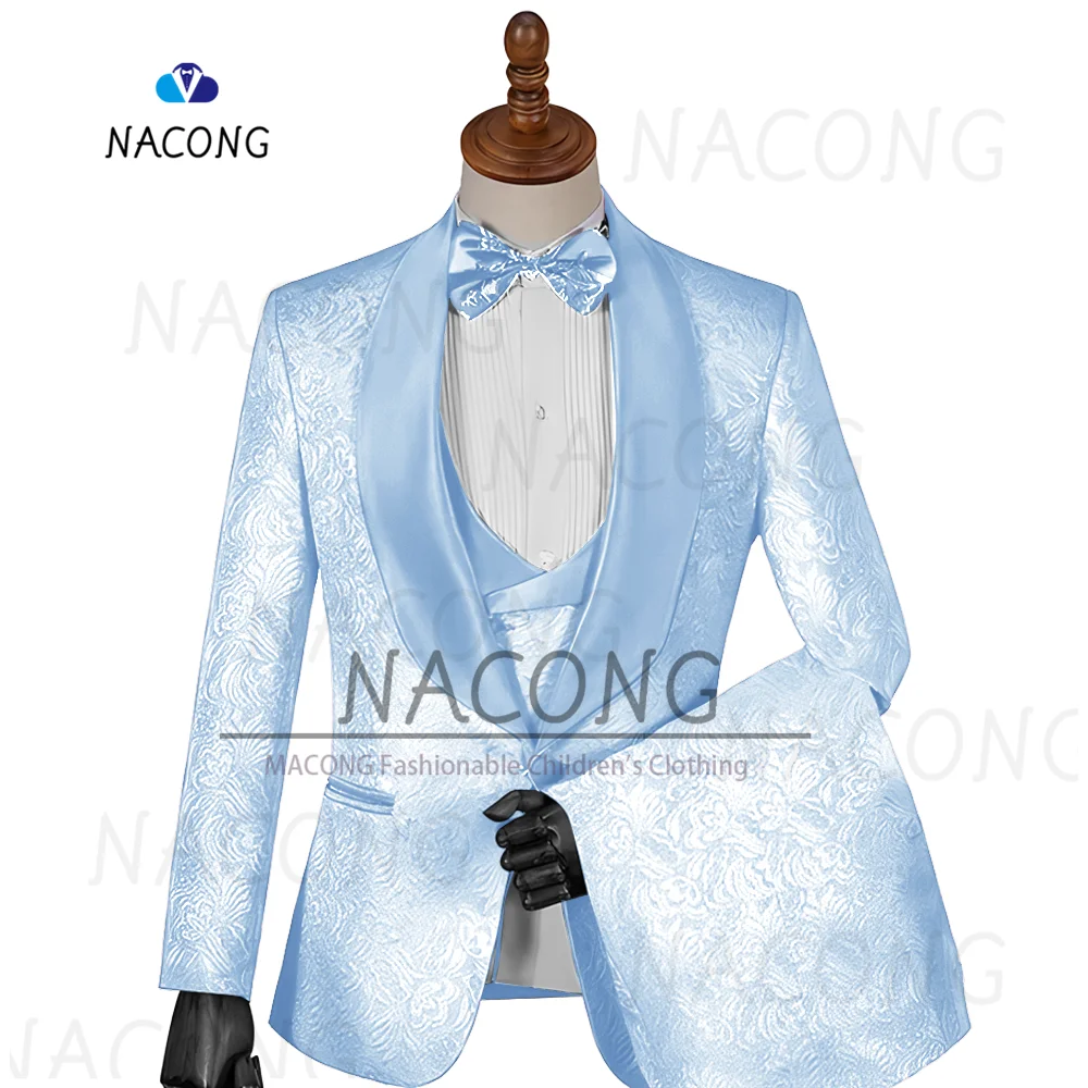 AI 2024 Herenpak, slimfit, 3-delig pak, business, bruiloft, party, jas