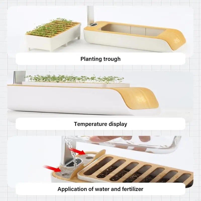 รูปสินค้า LED Grow Light ระบบไฮโดรโปนิกส์ ปรับความสูงได้
