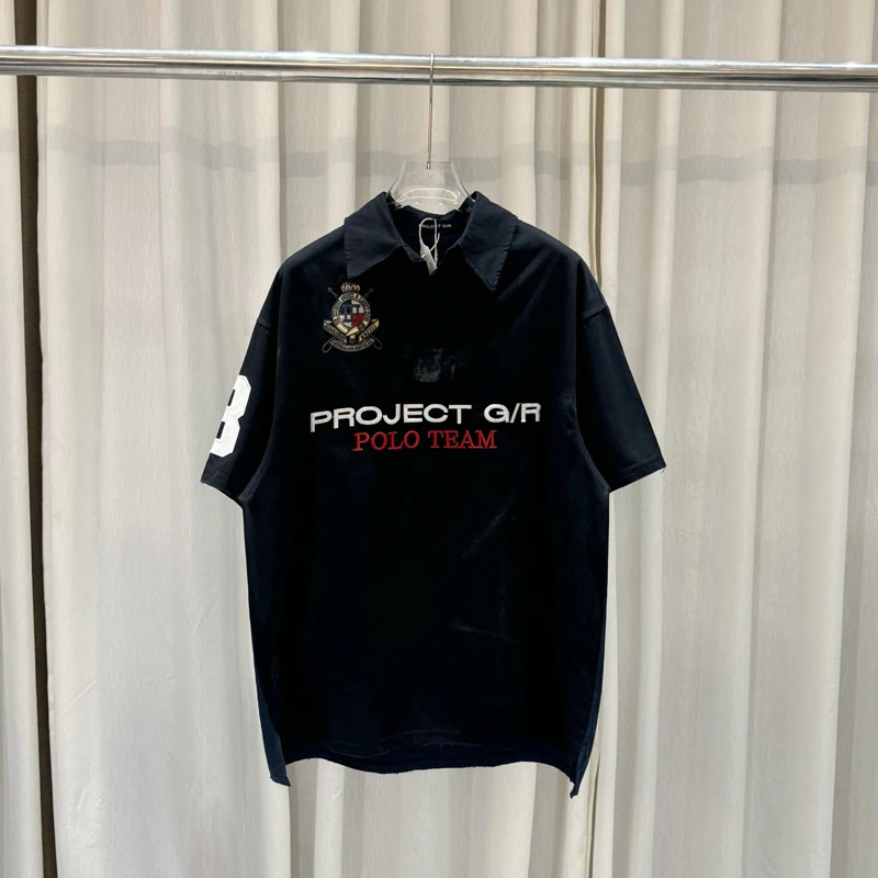 トップス GRAILS Project G/R Polo Parody Shirts project gr polo parody shirts navy - メルカリ