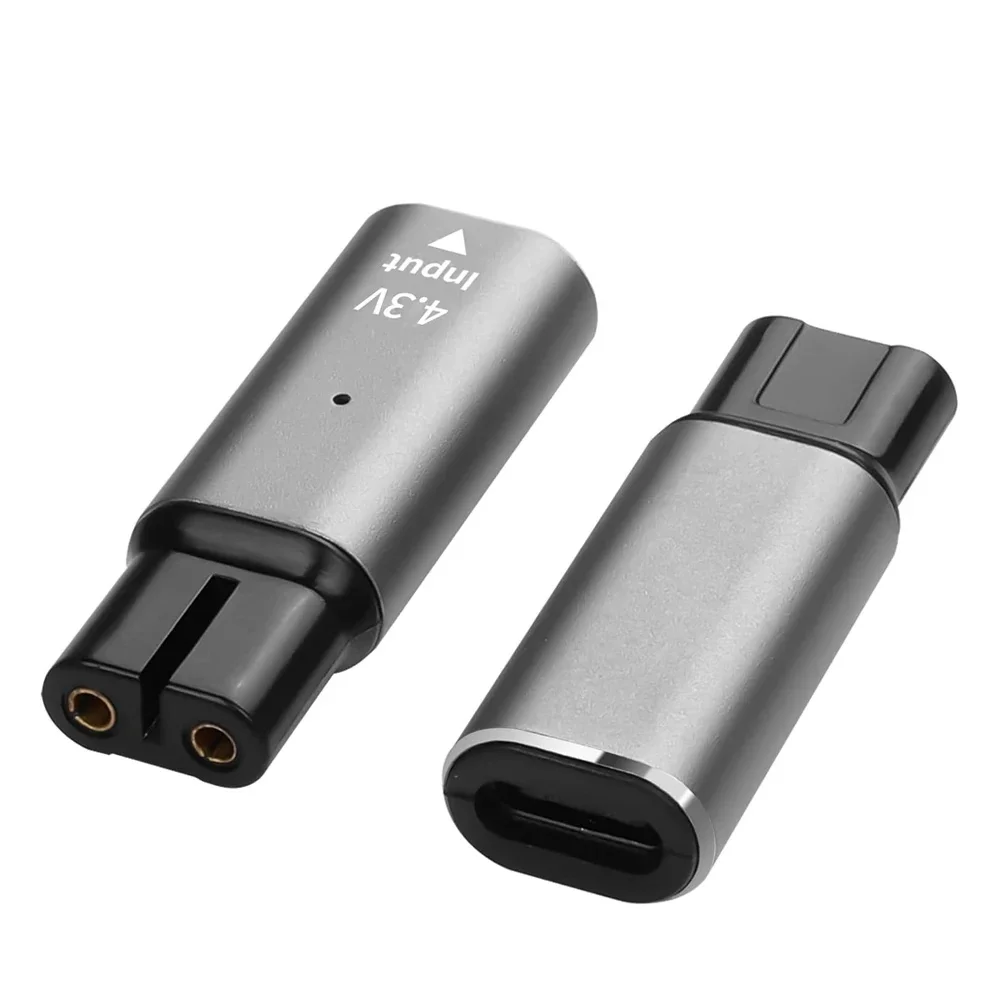 4.3V Type-C Shaver Adapter Charging Converter for Philips One Blade QP2520 QP2515 QP2620 Series with Charging Indicator