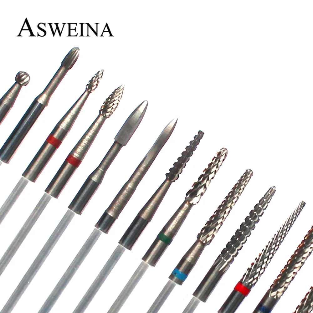 Carbide Cutter Nail Drill Bits Tungsten Drills Manicure Electric Nail File Gel Polish Remover Pedicure Flame Cutter Accessories