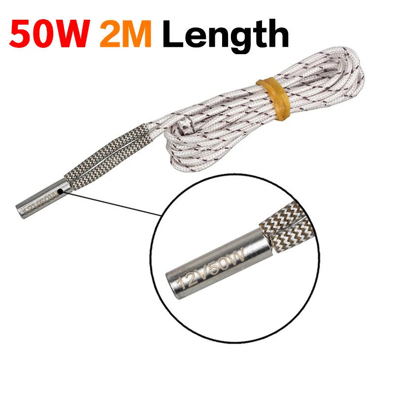 Ceramic Cartridge Heater for 3D Printers - 6x20mm 40W/70W Heating Tube