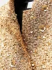 ZBZA Women's Sequined Bomber Jacket Fall New Round Neck Long Sleeve Pocket Stretch Hem Sequins Jacket Coat Female Chic Outerwear 5