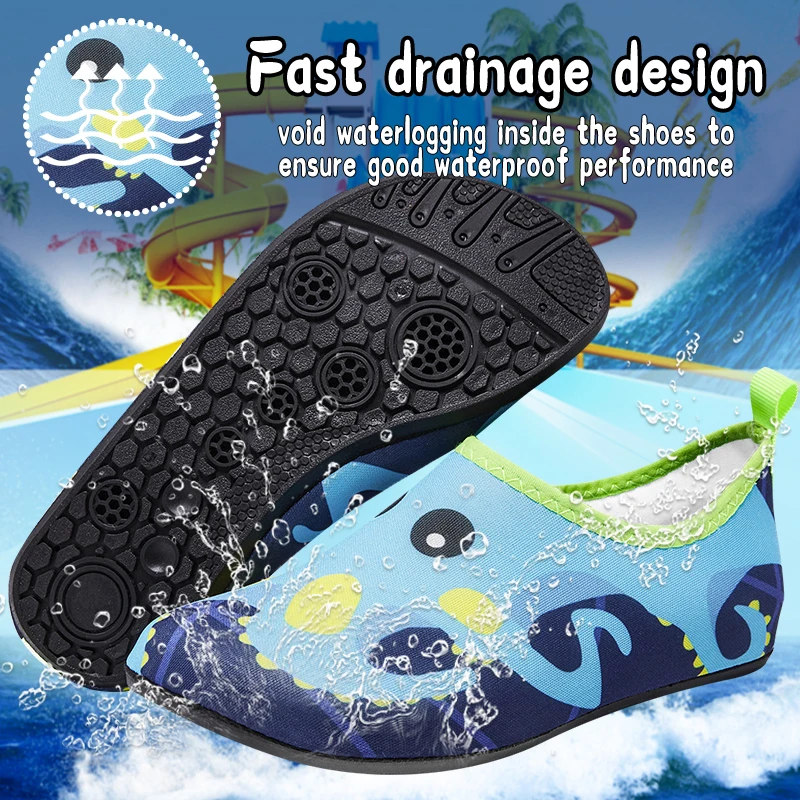 Kids' Quick-Dry Aqua Shoes - Lightweight Water & Beach Slippers