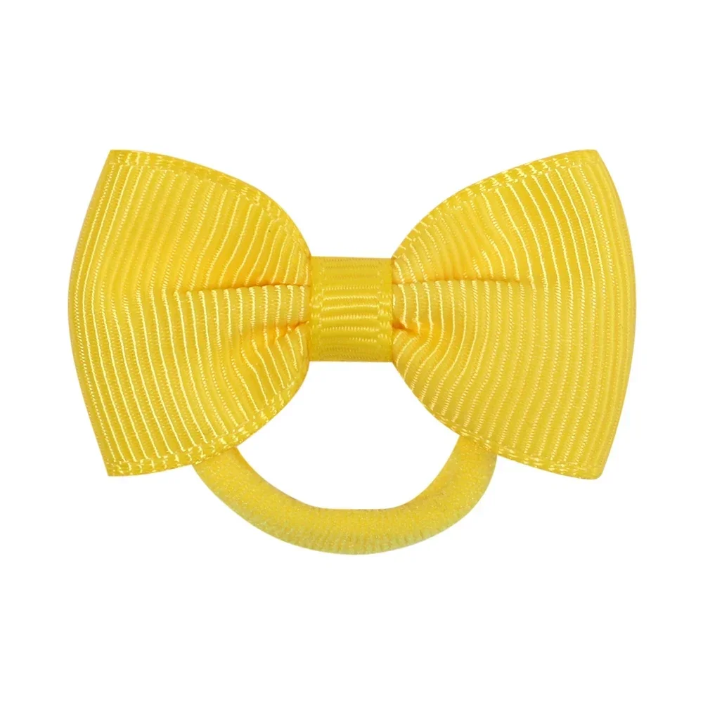 2Pcs/Set Wholesale 32Colors Mini Ribbon Bows HairBand Kids Girls Sweet Colorful Nylon Elastic Headband Headwear Hair Accessories 4