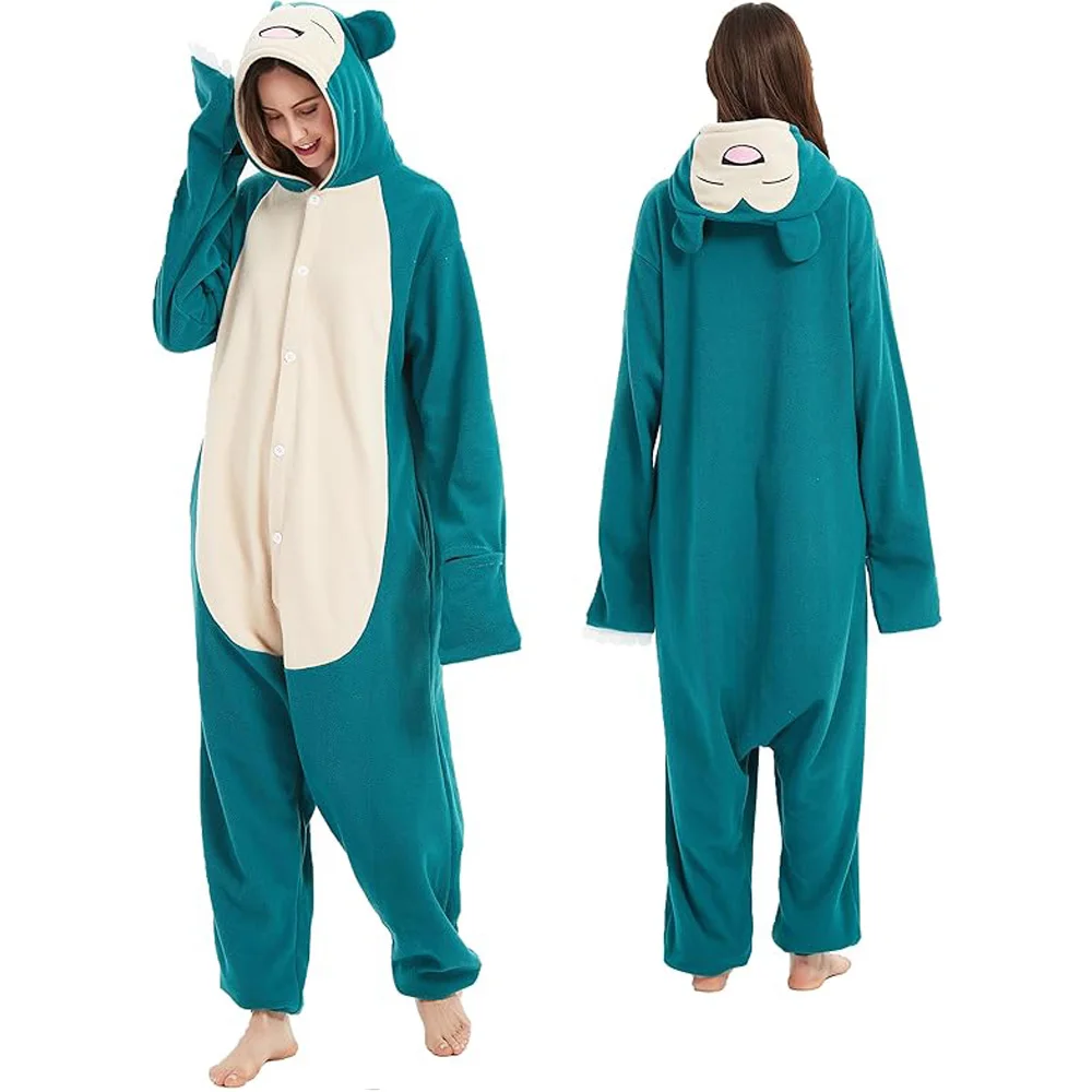 Cute Anime Kigurumis Adult Onesie Pajamas Animal Jumpsuits Funny Pajama Unisex Sleepwear Homewear Pajama Women Suit