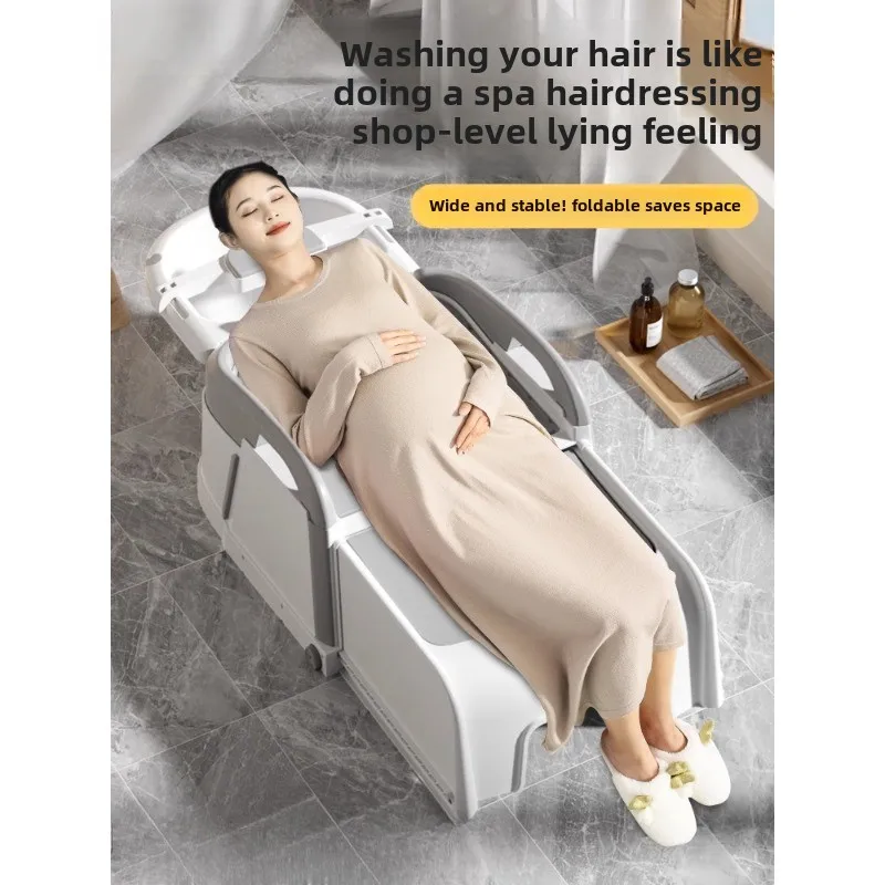 Pregnant women wash their hair Reclining chair shampoo artifact