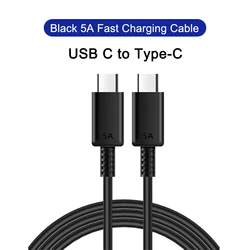 45W PD Fast Charging Type C Data Cable with Enhanced Durability - 1m (USB C Black)