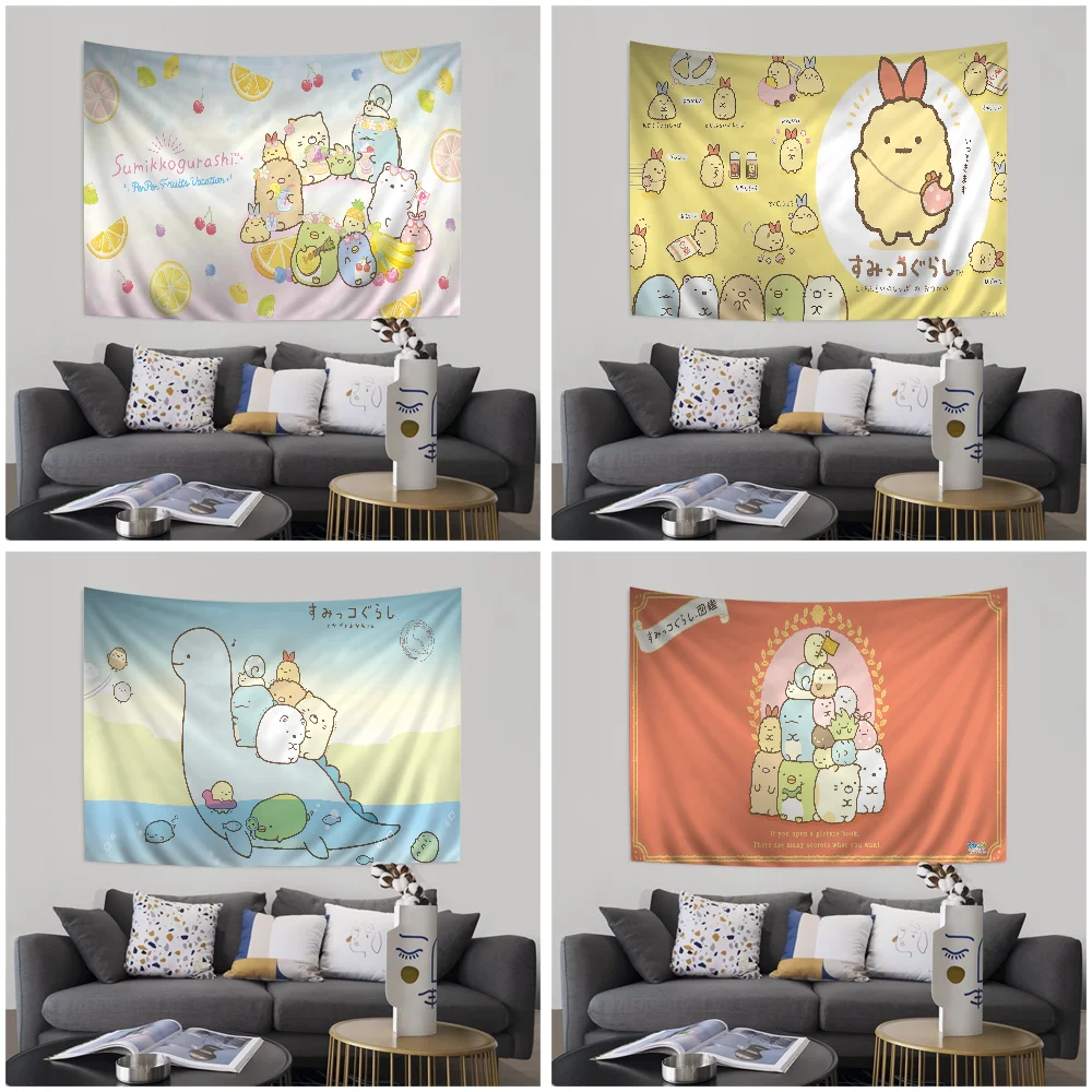 

Japan anime sumikko gurashi Tapestry Anime Tapestry Art Science Fiction Room Home Decor Wall Art Decor