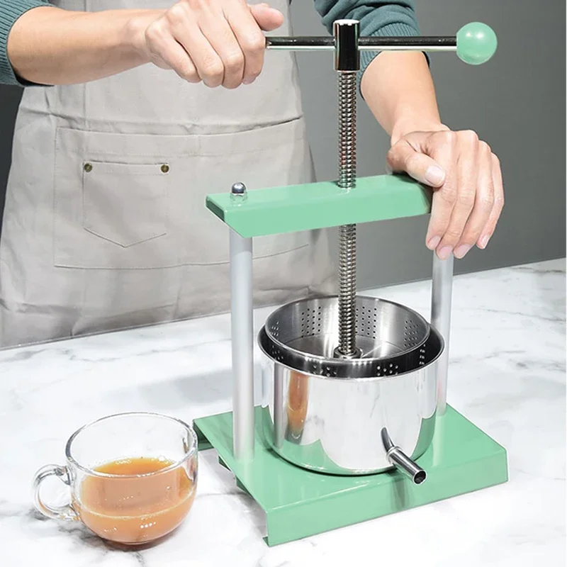 2L Manual stainless steel press grape fruit and vegetable press slag juice separation squeeze water commercial high-end juicer 3