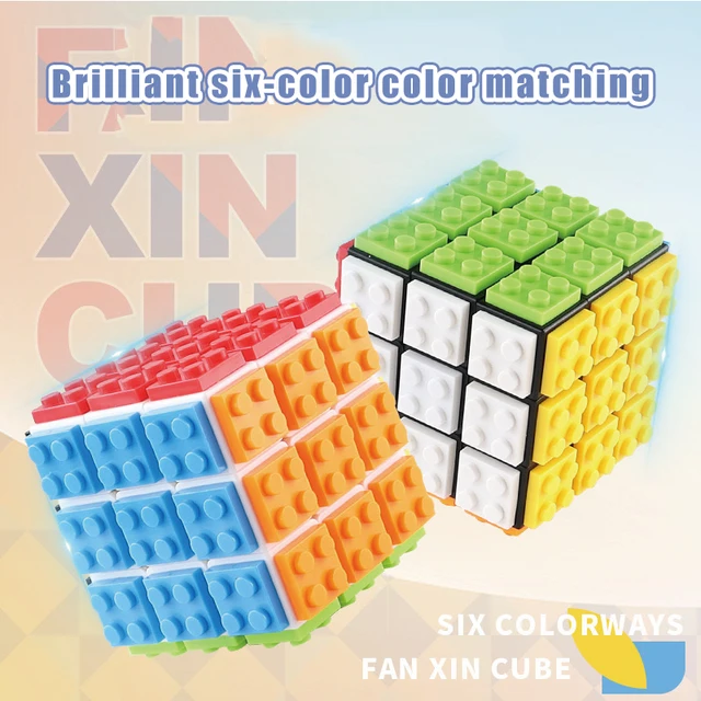 Building Blocks Cube Puzzle Decompression Fidget Toy Magic Cube Intelligence Assembled Puzzle Educational Toy For Children Gift 1