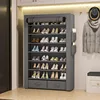 Shoe Rack Storage Cabinet 32 Pairs Organizer Shelf Tall for Shoes Large Free Standing Racks Vertical Shoe 2
