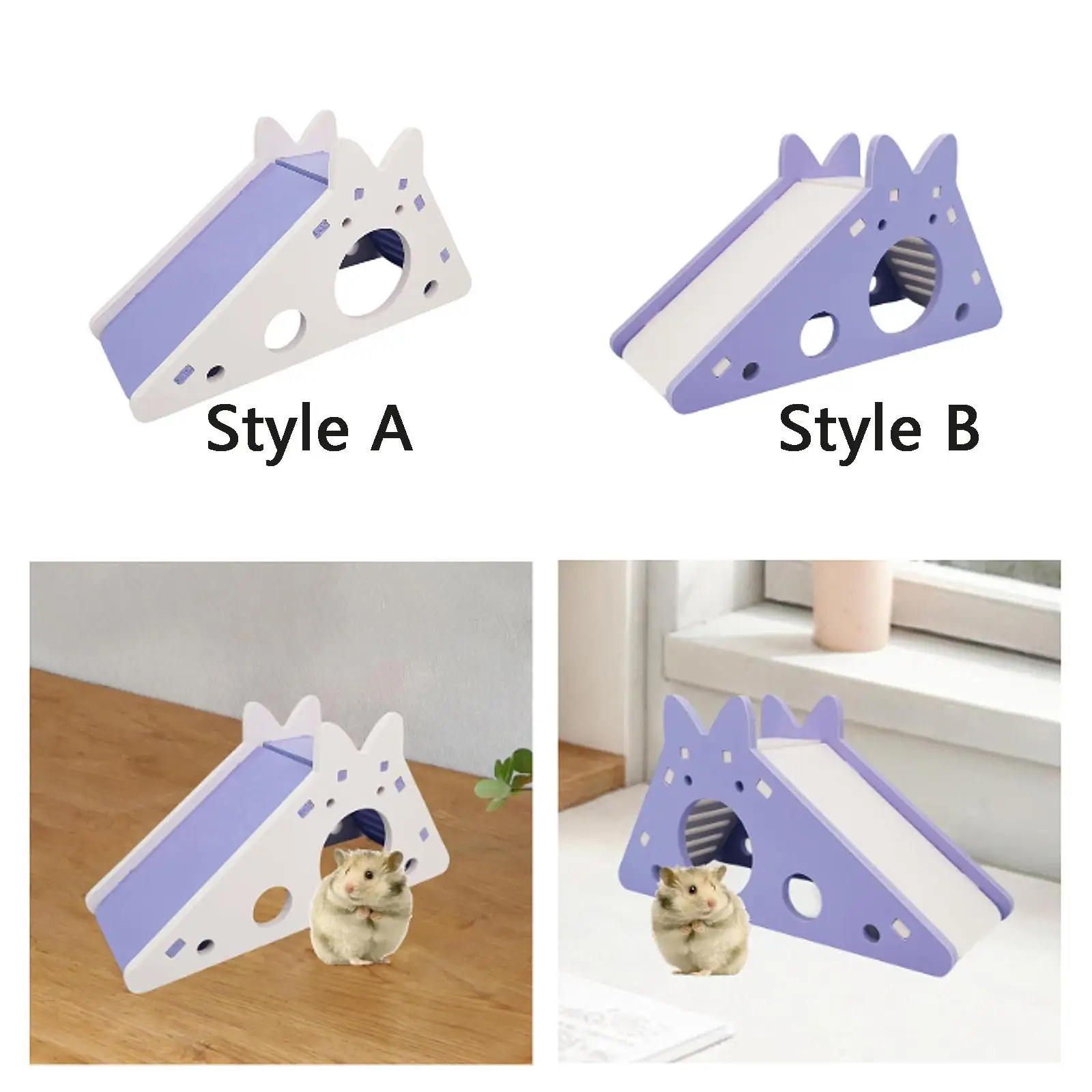 Hamster Hideout House Funny Breathable Hideaway Slide Toy Habitat Decor Hut Maze