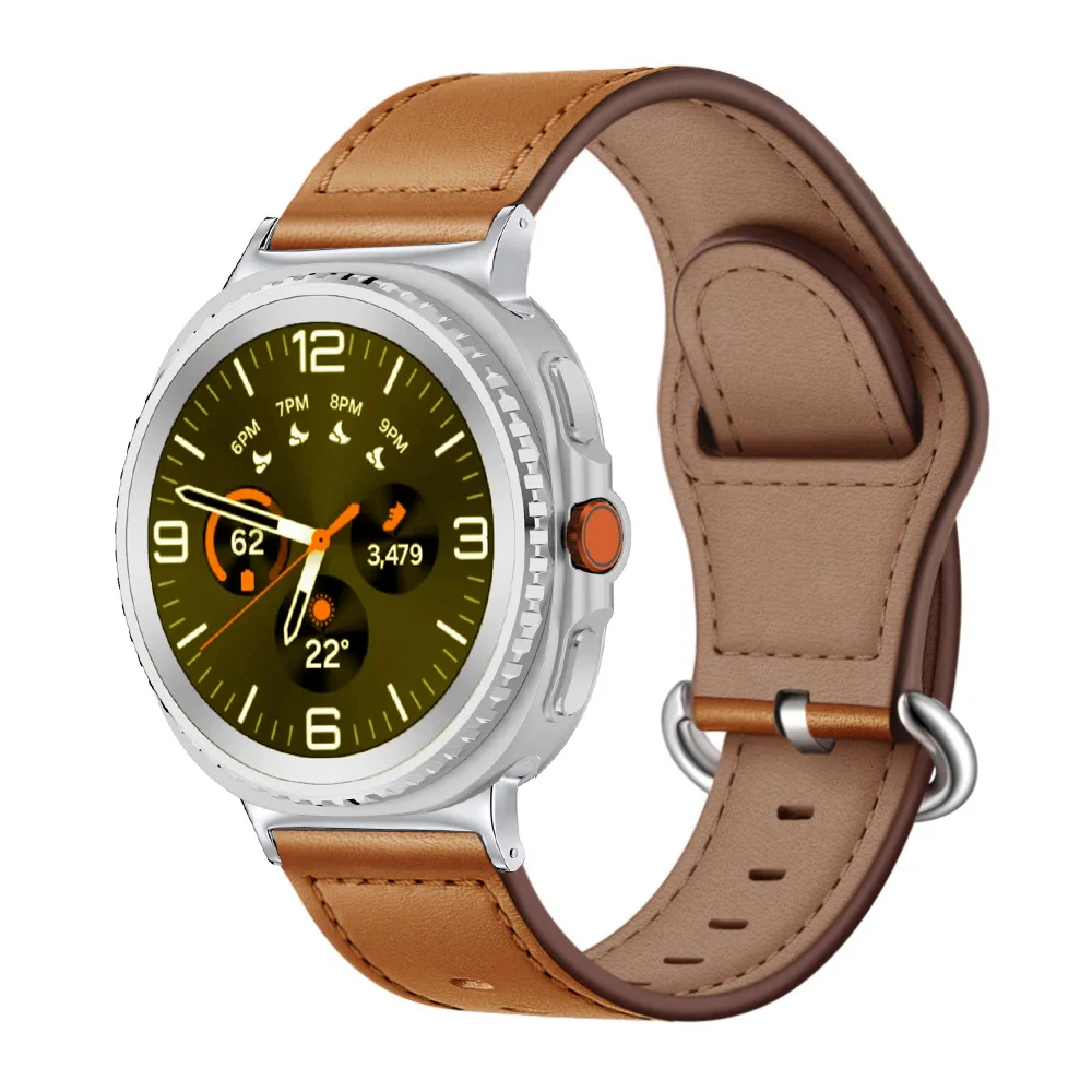 Premium Genuine Leather Strap for Smartwatch - Elegant and Durable Design
