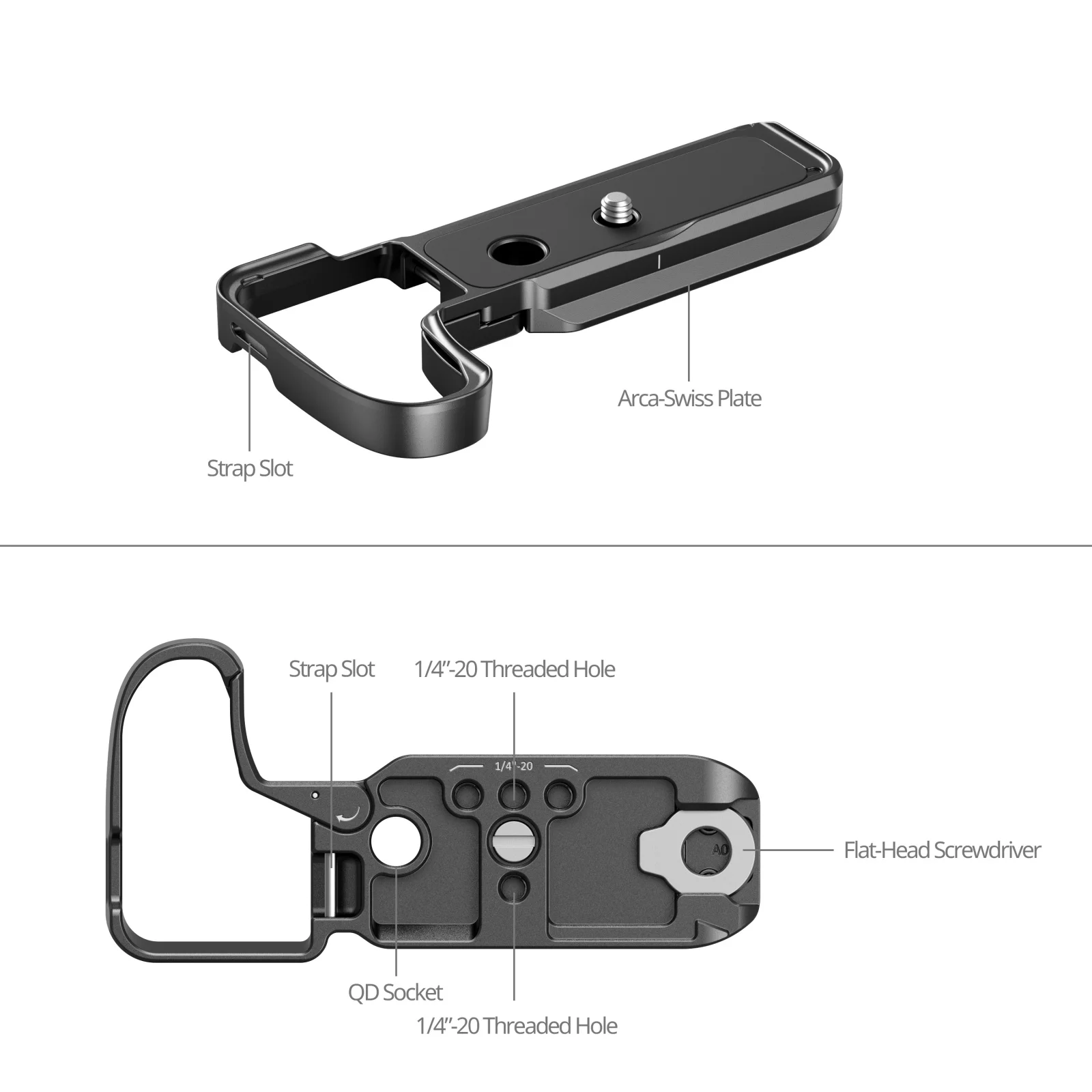 Z50 II Baseplate / Camera Cage for Nikon Z50 II with Tempered Glass Protector w