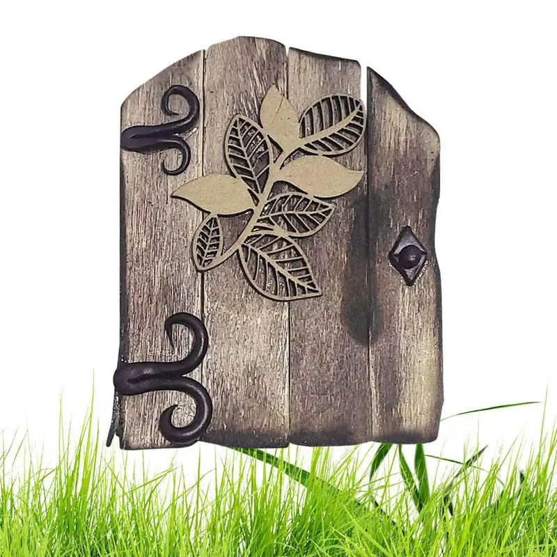 

Fairy Door Tree Miniature Figurines Fairy Door For Outdoor Elf Door Statues For Trees Decoration Fairy House Statues For Gardens