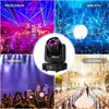 100W 6 Bee Eyes Moving Head 4in1 LED Mini Laser Beam Spot Light Stage Lighting DMX512 Remote Control For DJ Disco KTV Wash Light 3