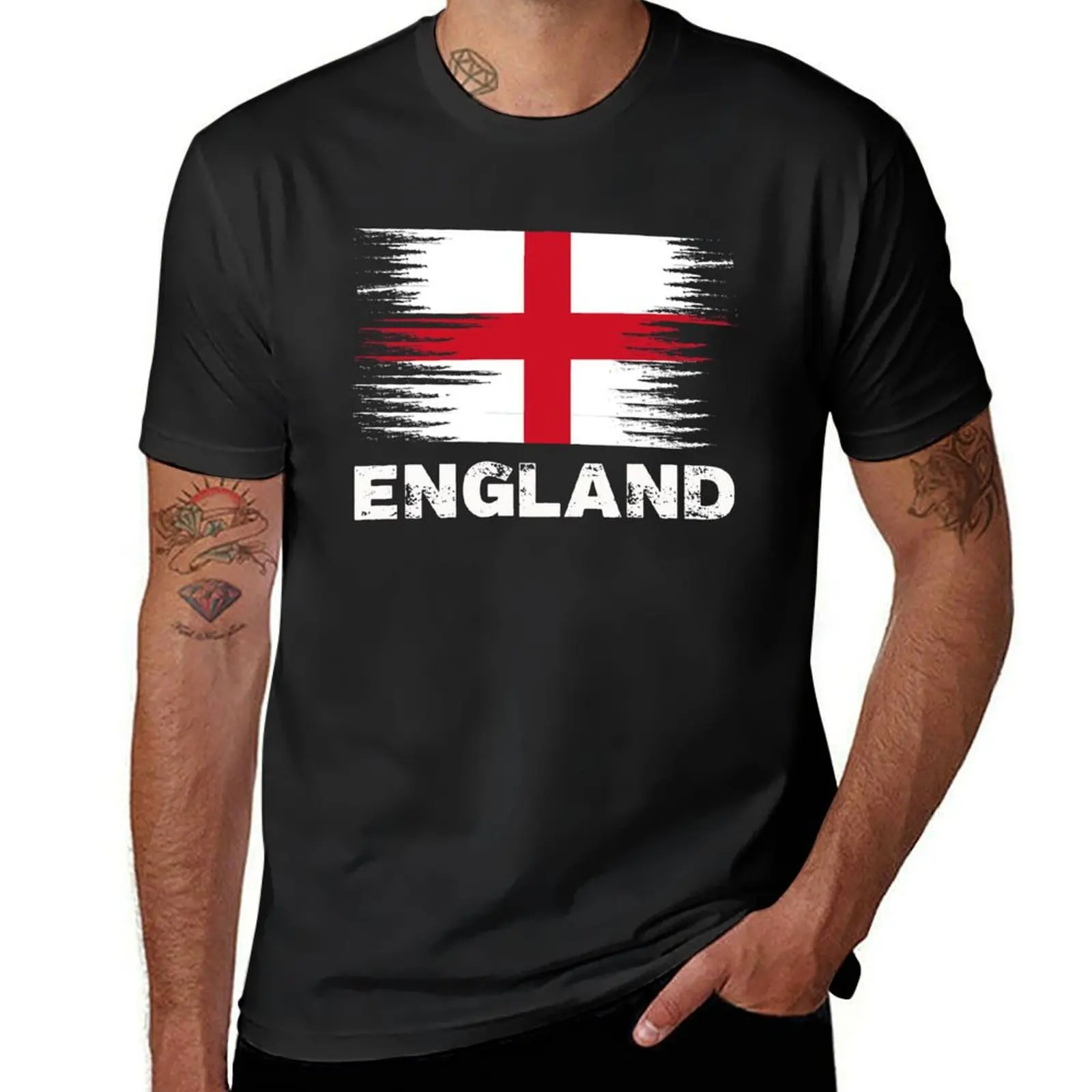 

England - English Flag Sports Soccer Football Gift T-Shirt quick-drying plus sizes summer tops kawaii clothes sweat shirts, men