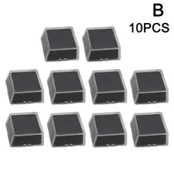 Ultra - Thin Transparent Double Layer Keycap Set for Mechanical Keyboards - Black and White (10pcs)