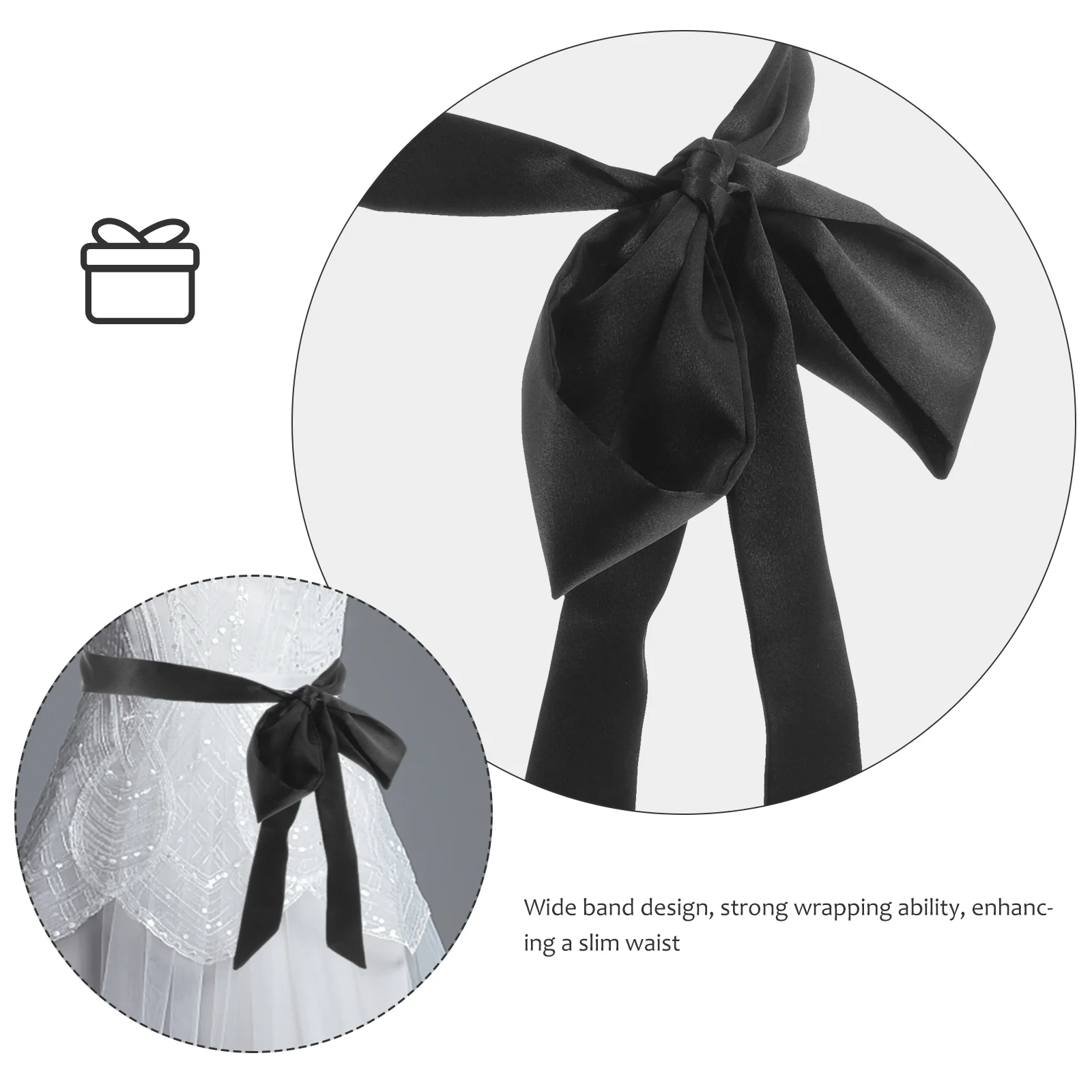 cantata ribbon belt black